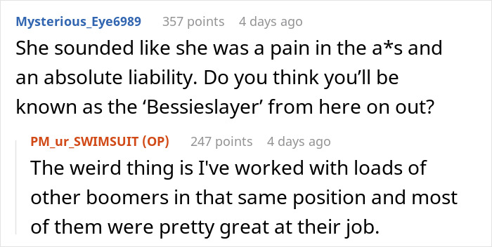 Office Karen Bullies Coworkers For Years Until A New Employee Comes And She Gets Herself Fired