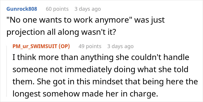 Office Karen Bullies Coworkers For Years Until A New Employee Comes And She Gets Herself Fired