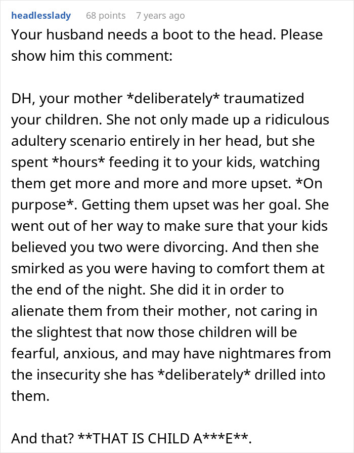 MIL Finds Out Woman’s “Secret,” Decides To Scare Her Kids Until They Completely Freak Out