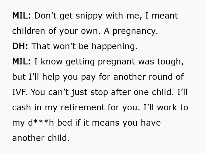 Woman Hides Hysterectomy From MIL For 18 Months, All Hell Breaks Loose When She Finally Finds Out Woman Hides Hysterectomy From MIL For 18 Months, All Hell Breaks Loose When She Finally Finds Out