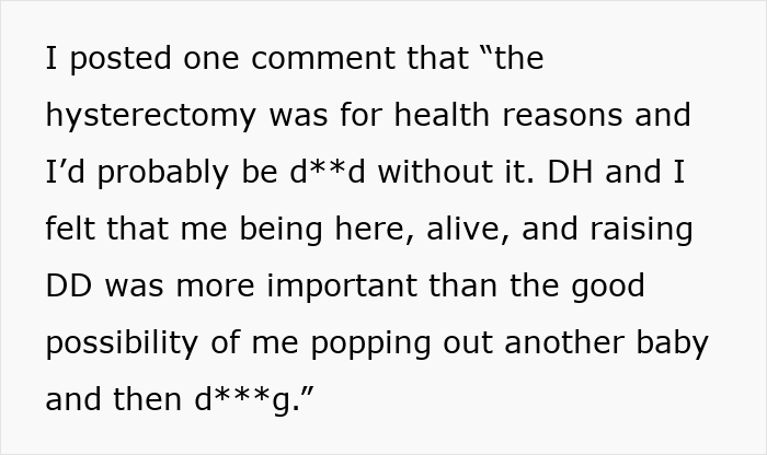 Woman Hides Hysterectomy From MIL For 18 Months, All Hell Breaks Loose When She Finally Finds Out Woman Hides Hysterectomy From MIL For 18 Months, All Hell Breaks Loose When She Finally Finds Out