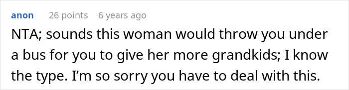 Woman Hides Hysterectomy From MIL For 18 Months, All Hell Breaks Loose When She Finally Finds Out Woman Hides Hysterectomy From MIL For 18 Months, All Hell Breaks Loose When She Finally Finds Out