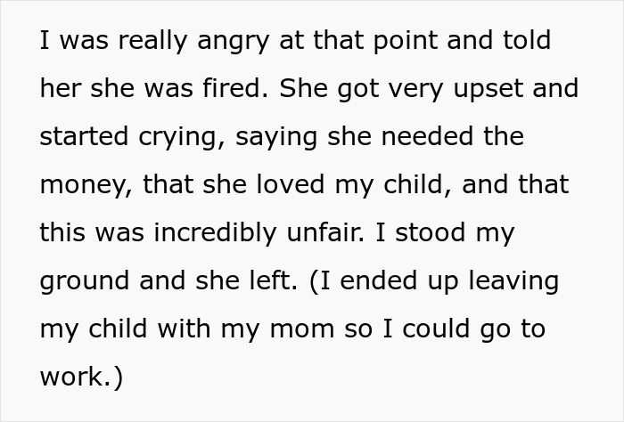 Wife Shocks Husband By Firing The Nanny On The Spot, Calls Her Reason An Overreaction Wife Shocks Husband By Firing The Nanny On The Spot, Calls Her Reason An Overreaction