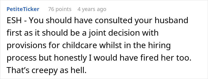 Wife Shocks Husband By Firing The Nanny On The Spot, Calls Her Reason An Overreaction Wife Shocks Husband By Firing The Nanny On The Spot, Calls Her Reason An Overreaction