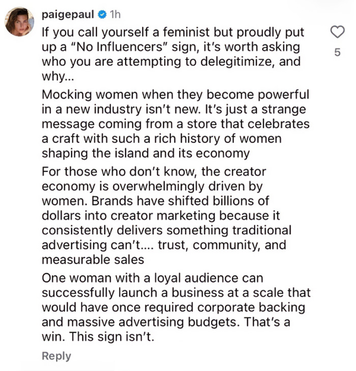 Tennis Star’s Wife Exposes Nantucket Store With ‘No Influencers’ Sign In Lengthy Rant, But They Hit Back