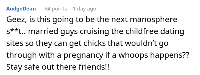 Woman Learns Guy She Met On Childfree Dating Sub Is Seeing 3 Other Ladies And Cheating On His Wife