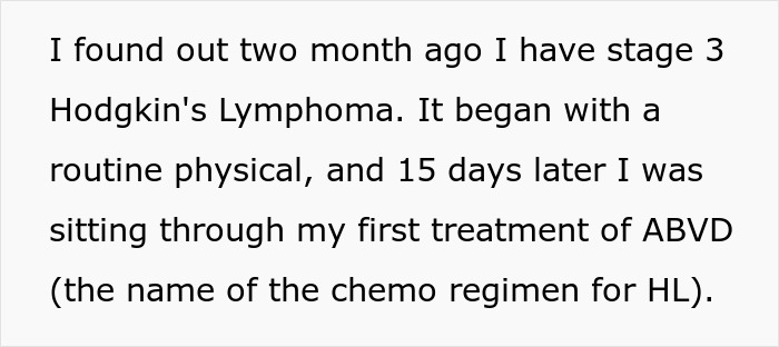 Guy Horrified As His Cancer Has No Effect On Postpartum Wife Who Still Expects Him To Slog At Home
