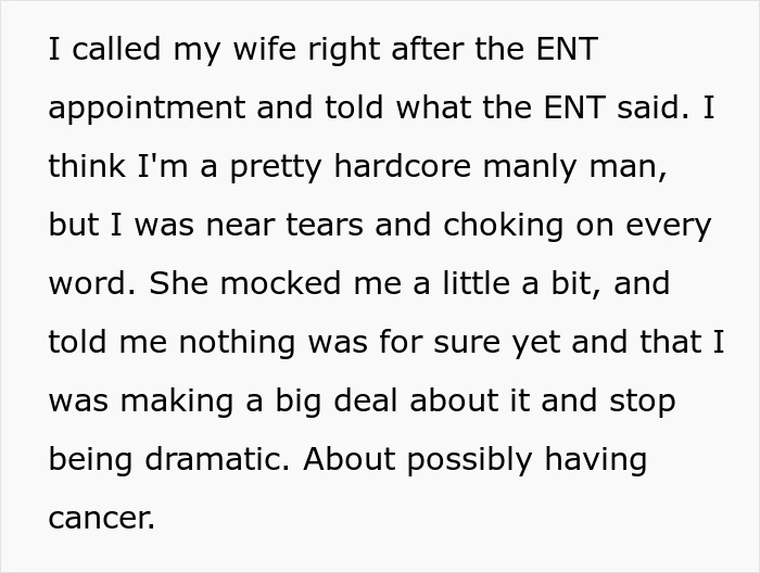 Guy Horrified As His Cancer Has No Effect On Postpartum Wife Who Still Expects Him To Slog At Home