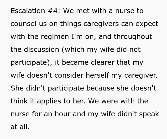 Guy Horrified As His Cancer Has No Effect On Postpartum Wife Who Still Expects Him To Slog At Home