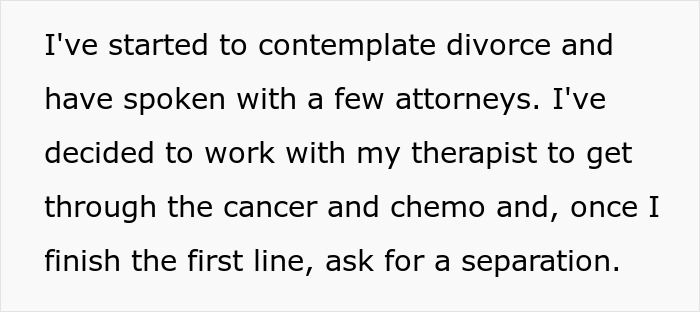 Guy Horrified As His Cancer Has No Effect On Postpartum Wife Who Still Expects Him To Slog At Home