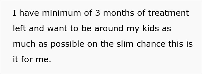 Guy Horrified As His Cancer Has No Effect On Postpartum Wife Who Still Expects Him To Slog At Home