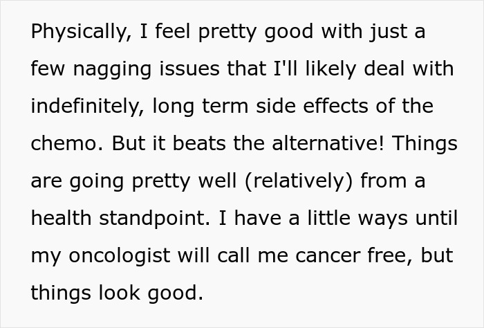 Guy Horrified As His Cancer Has No Effect On Postpartum Wife Who Still Expects Him To Slog At Home