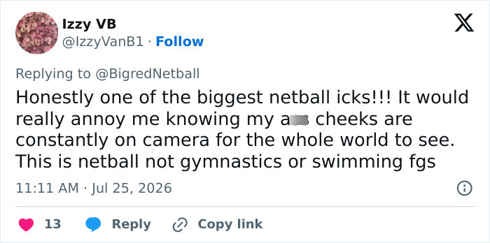 Female Athletes Plagued By Wardrobe Malfunction During Match As Fans Call It Out