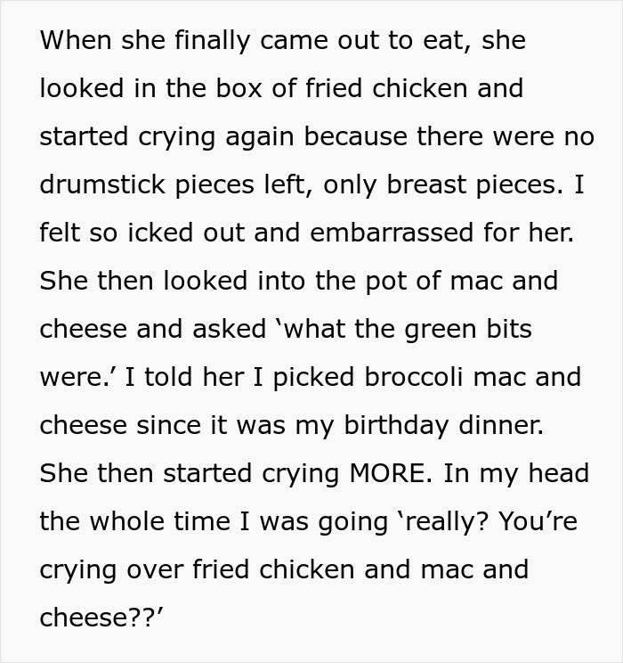 Woman&rsquo;s Birthday Dinner Turns Into A Disaster After Her Teen Sister Starts Crying Over The Food