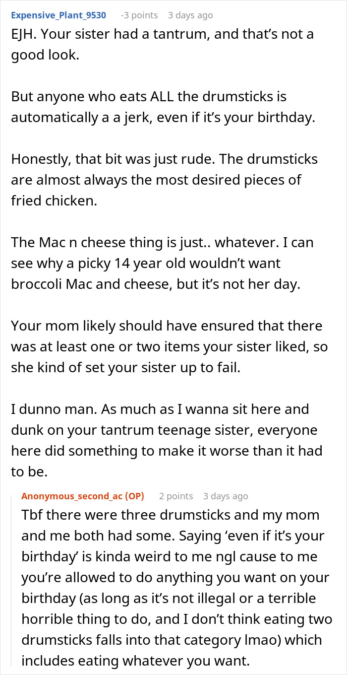 Woman&rsquo;s Birthday Dinner Turns Into A Disaster After Her Teen Sister Starts Crying Over The Food