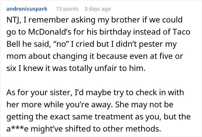 Woman&rsquo;s Birthday Dinner Turns Into A Disaster After Her Teen Sister Starts Crying Over The Food