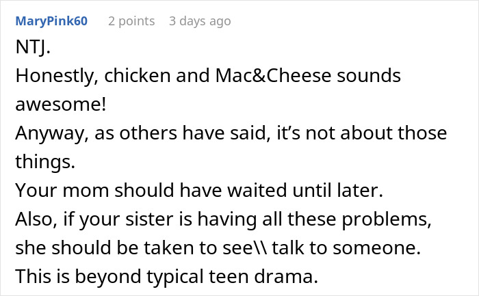 Woman&rsquo;s Birthday Dinner Turns Into A Disaster After Her Teen Sister Starts Crying Over The Food
