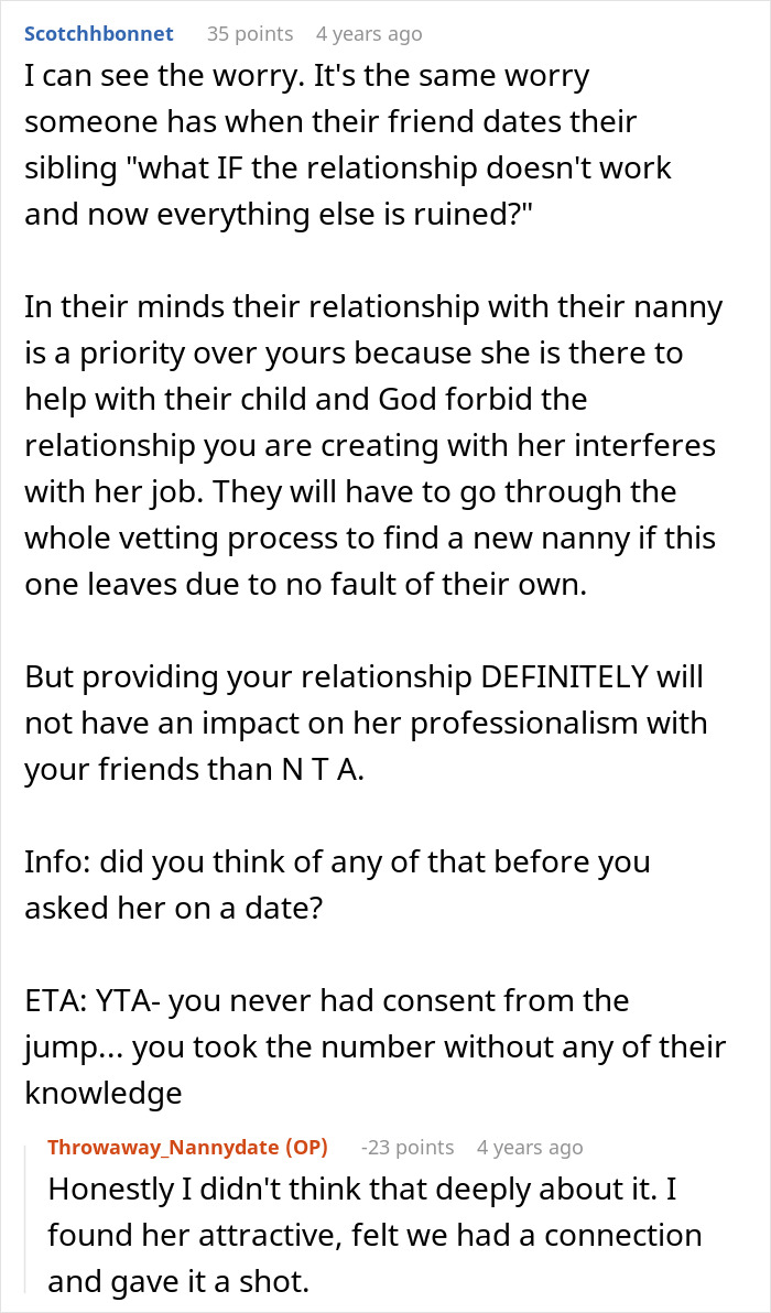 Guy’s Post About Pursuing Friend’s Nanny Creeps People Out, Then The Friend Tells The Dark Truth