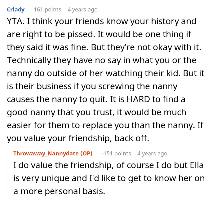 Guy’s Post About Pursuing Friend’s Nanny Creeps People Out, Then The Friend Tells The Dark Truth