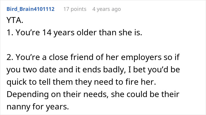 Guy’s Post About Pursuing Friend’s Nanny Creeps People Out, Then The Friend Tells The Dark Truth