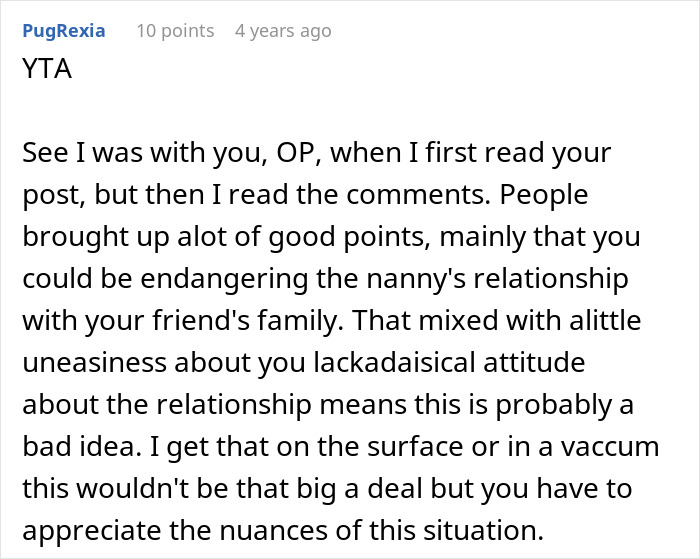 Guy’s Post About Pursuing Friend’s Nanny Creeps People Out, Then The Friend Tells The Dark Truth