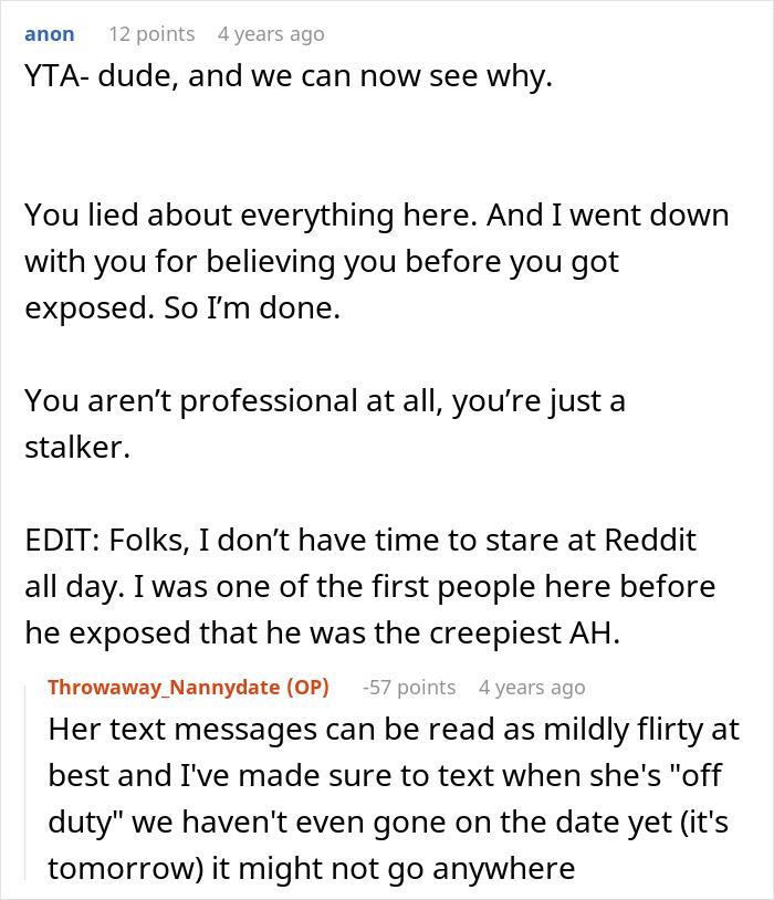 Guy’s Post About Pursuing Friend’s Nanny Creeps People Out, Then The Friend Tells The Dark Truth