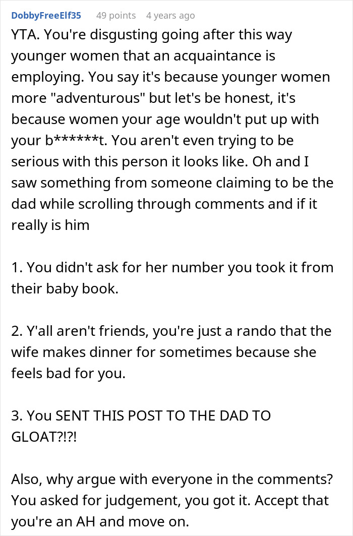 Guy’s Post About Pursuing Friend’s Nanny Creeps People Out, Then The Friend Tells The Dark Truth