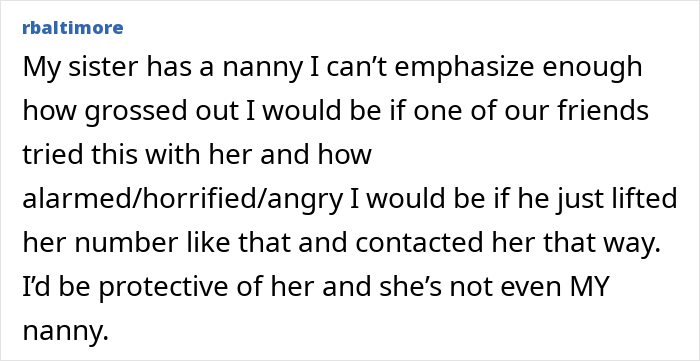 Guy’s Post About Pursuing Friend’s Nanny Creeps People Out, Then The Friend Tells The Dark Truth