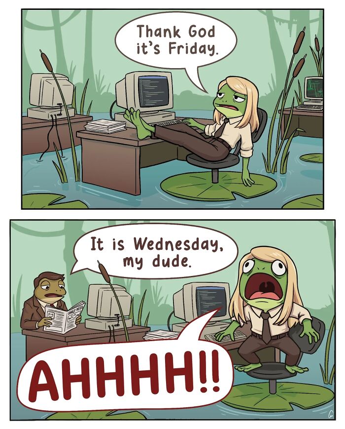 22 Nostalgic Comics From Victor Gnarly’s Yesterday’s Papers That Capture Life Before Smartphones