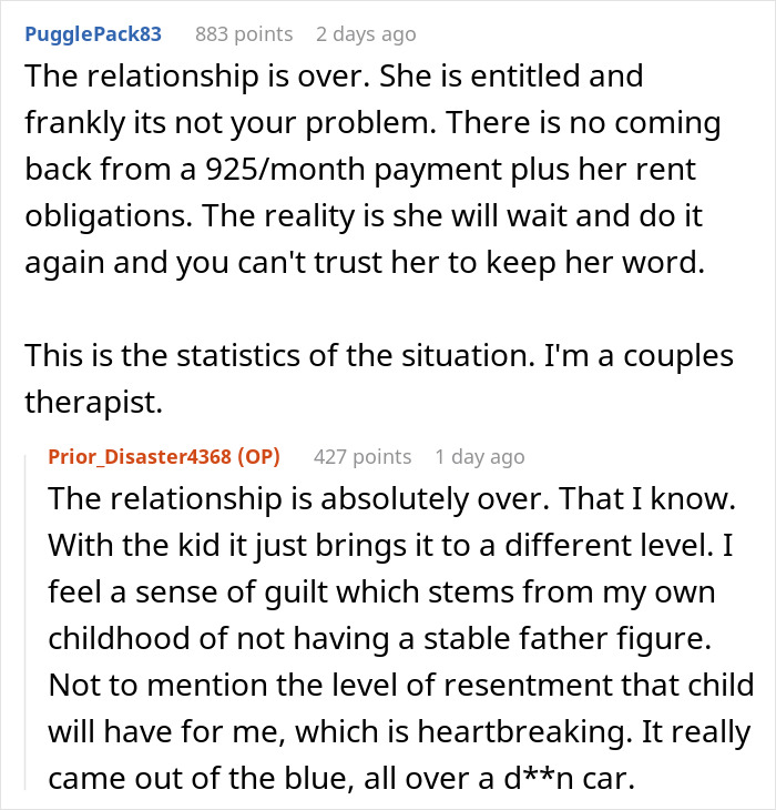 Man Buys A Newer Car And It Upsets GF, She Ruins The Relationship With Her Stupid Revenge
