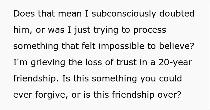 Woman Can&rsquo;t Believe Her BFF&rsquo;s Actions After Everything She&rsquo;s Been Through, Wonders If Their Friendship Is Over