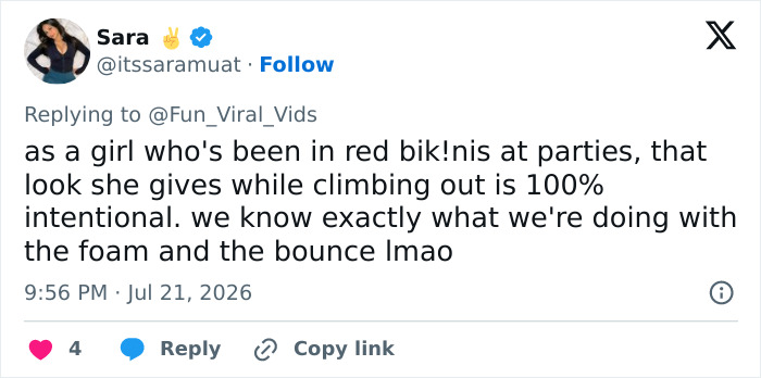 Viral ‘Red Bikini Girl’ Breaks Silence After Video Of Her At Party Surpasses 100 Million Views