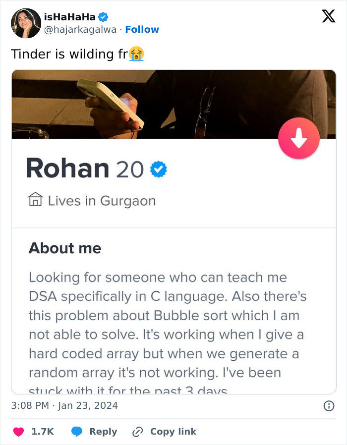 42 Cringe Tinder Profiles That Prove Writing About Yourself Is Genuinely The Hardest Thing To Do