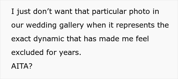 Toxic MIL Excludes Bride From Wedding Portrait, Petty Bride Erases It From The Gallery