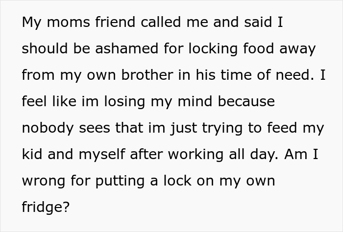 Moocher Keeps Raiding Food Sis Got For Her Son, Gets Violent And Brings Up CPS As She Locks Fridge