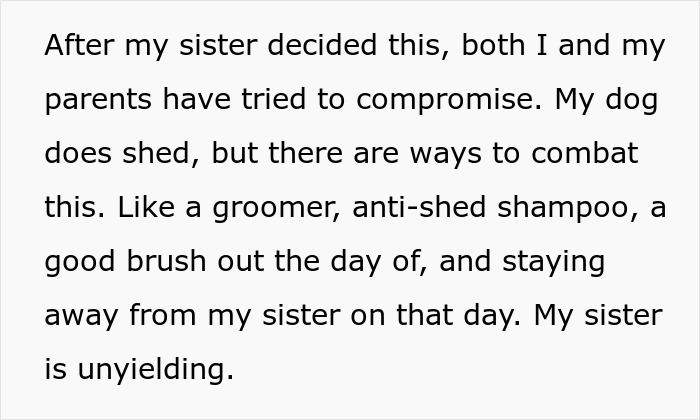 Bride Bans Anxious Sibling’s Service Dog From Wedding, Sibling Decides To Boycott The Event Instead