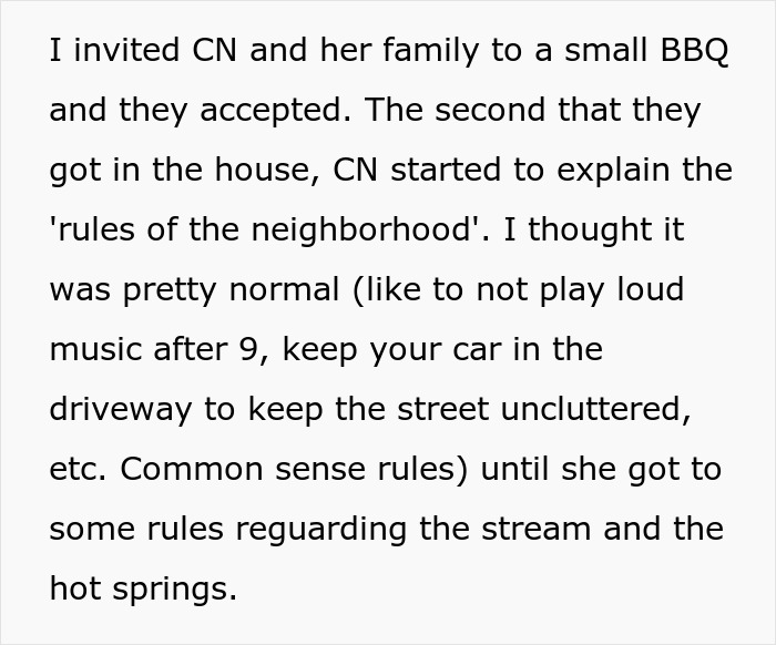 Neighbor From Hell Dumps Vinegar In Shared Stream, Mad As Homeowner Doesn&rsquo;t Allow Her In Hot Spring