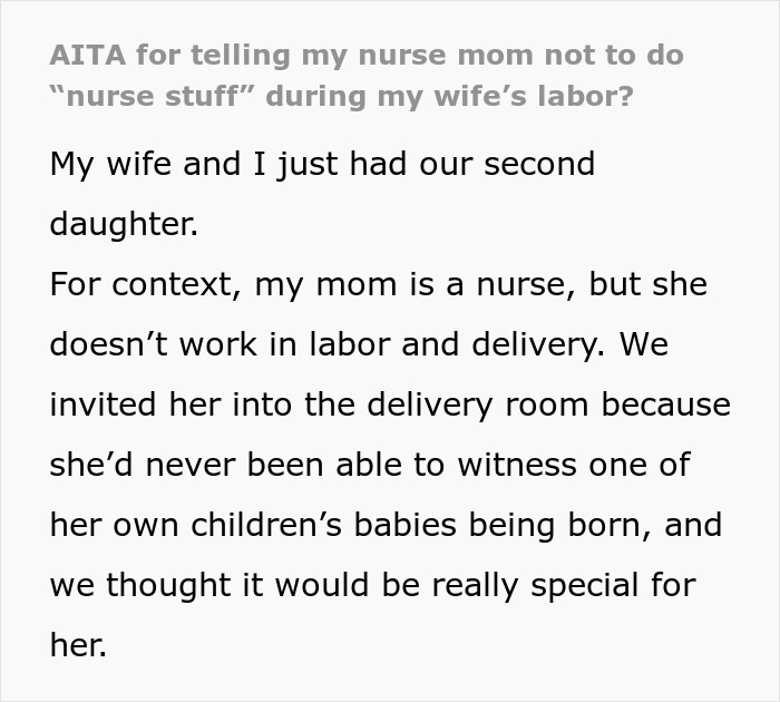 Mom Turns On Her Nurse Mode During DIL’s Delivery, Throws A Hissy Fit As Angry Son Tells Her To Stop