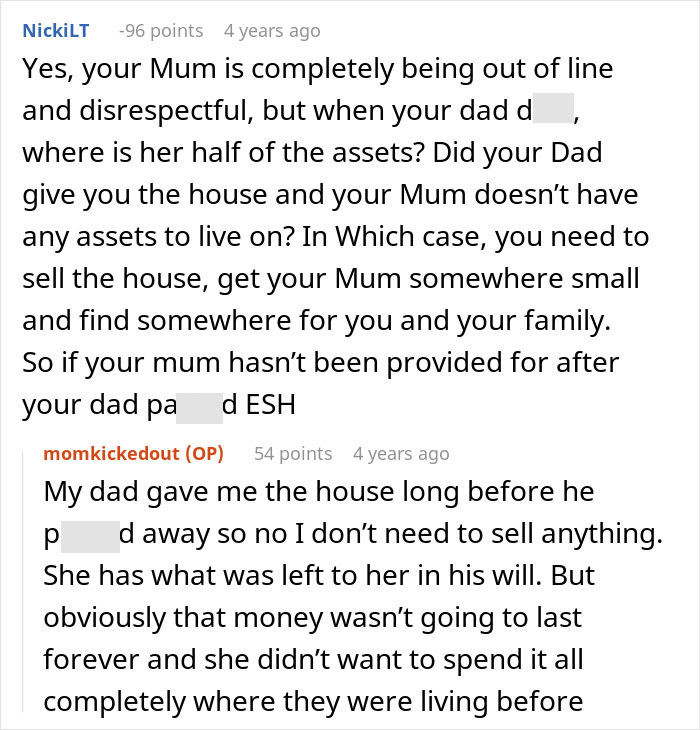 Man Refuses To House His Mom After Learning She Secretly Harassed His Wife Over Her Past Trauma