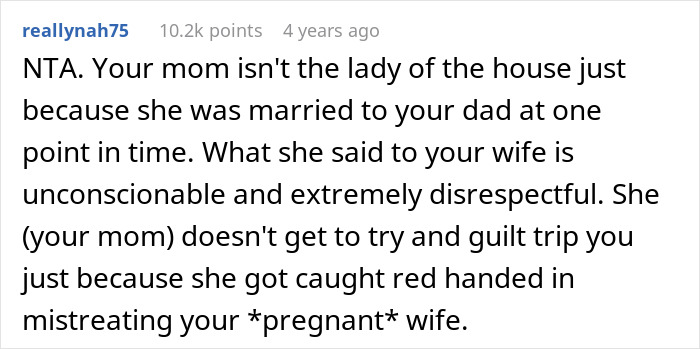 Man Refuses To House His Mom After Learning She Secretly Harassed His Wife Over Her Past Trauma