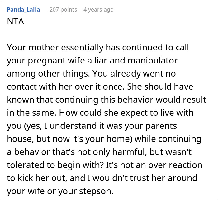 Man Refuses To House His Mom After Learning She Secretly Harassed His Wife Over Her Past Trauma