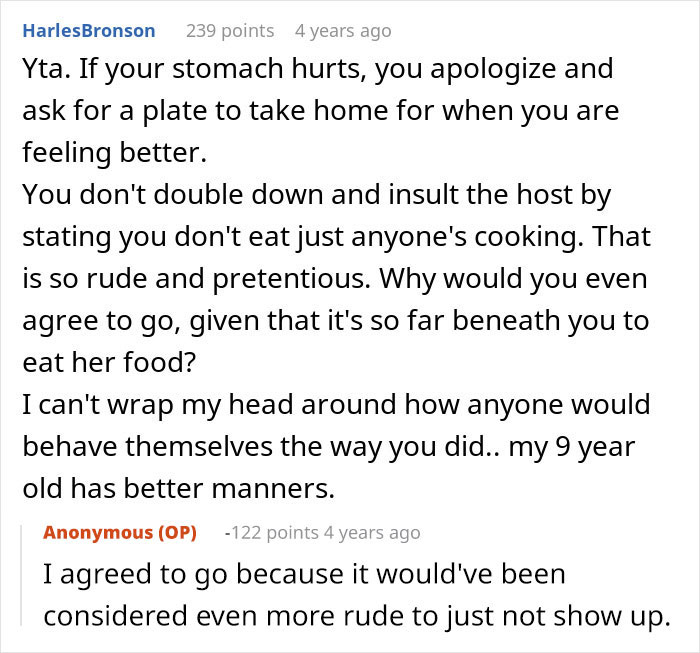Woman Refuses To Eat At MIL’s Home: “I Don’t Just Eat Anyone’s Cooking”