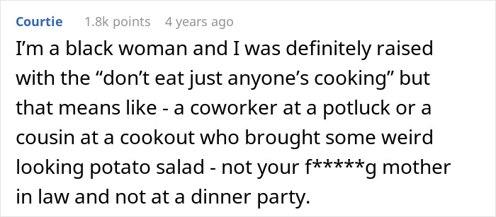 Woman Refuses To Eat At MIL’s Home: “I Don’t Just Eat Anyone’s Cooking”