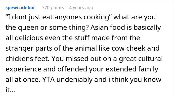 Woman Refuses To Eat At MIL’s Home: “I Don’t Just Eat Anyone’s Cooking”