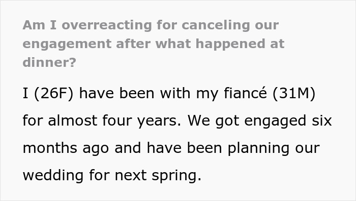 Woman Rethinks Her Engagement After Future Father-In-Law Accidentally Reveals His Son&rsquo;s &ldquo;Backup Plan&rdquo;