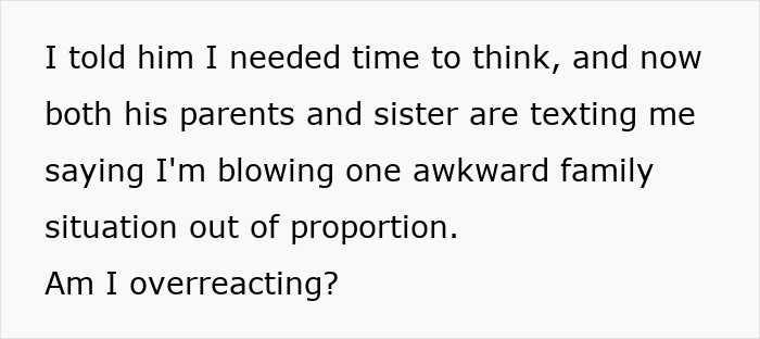Woman Rethinks Her Engagement After Future Father-In-Law Accidentally Reveals His Son&rsquo;s &ldquo;Backup Plan&rdquo;