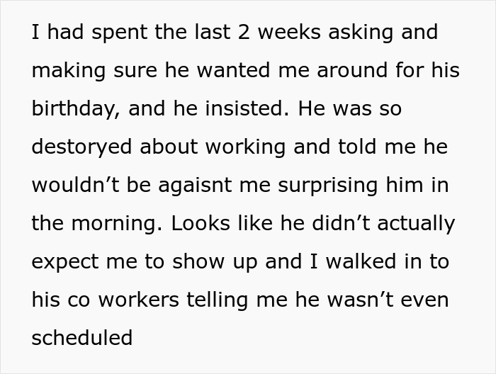 Woman Decides To Surprise Her Boyfriend At Work On His Birthday, But Finds Out He Lied