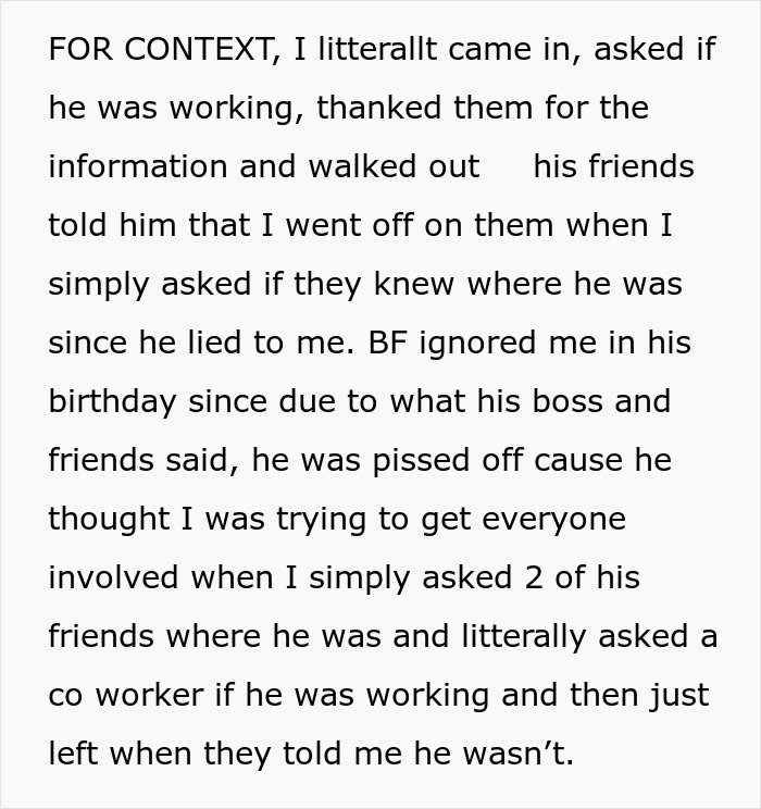 Woman Decides To Surprise Her Boyfriend At Work On His Birthday, But Finds Out He Lied