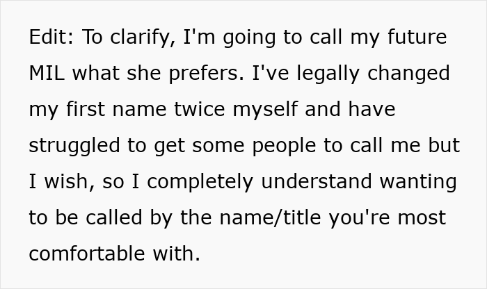 Woman Can&rsquo;t Stop Overthinking Why Her Future MIL Would Ask Her To Call Her By Her Last Name