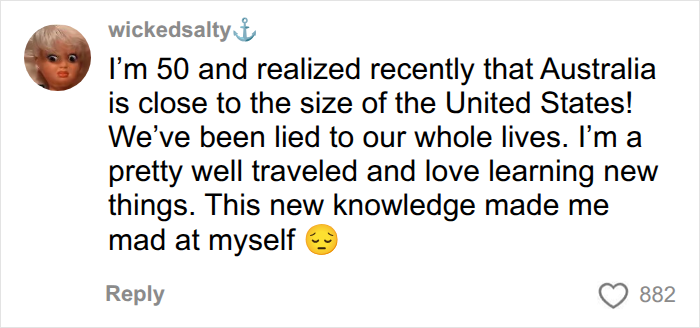 Woman Shows The Actual Scale Of The Continents, And It’s Crazier Than You Think